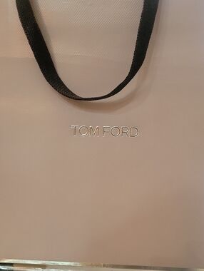 Tom Ford Men’s Tote Bag in Pale Pink with Black Handles